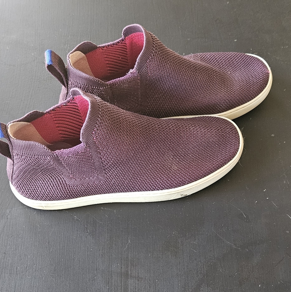 Rothy's Pink and Green Slip-On Shoes